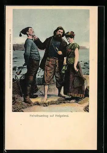 AK Helgoland, Anwohner beim Heiratsantrag