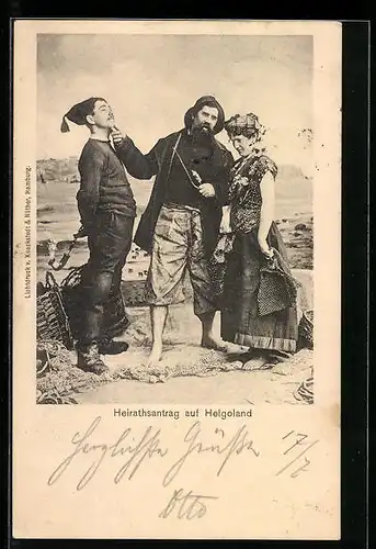 AK Helgoland, Anwohner beim Heiratsantrag