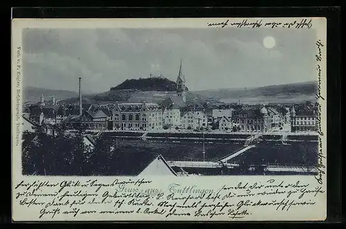 Mondschein-AK Tuttlingen, Gesamtansicht