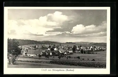 AK Königsheim / Baden, Gesamtansicht