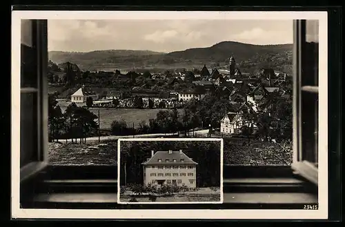 AK Weismain / Obfr., Walderholungsheim, Aussenansicht, Blick aus einem Fenster