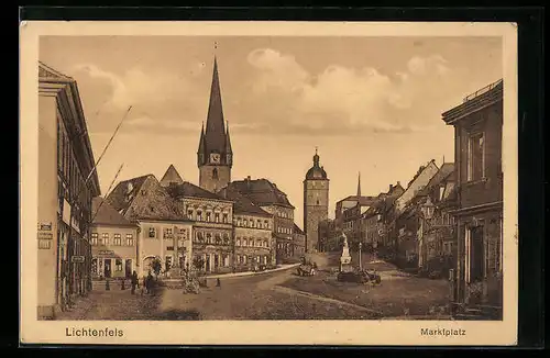 AK Lichtenfels, Marktplatz