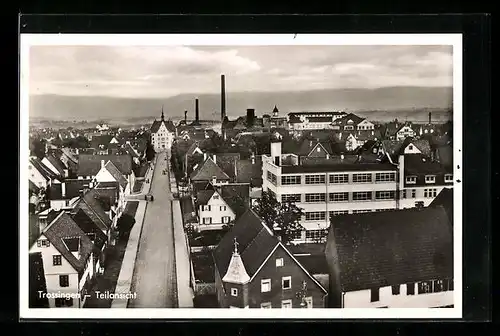 AK Trossingen, Teilansicht aus der Vogelschau