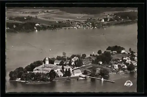 AK Fraueninsel / Chiemsee, Gesamtansicht mit Inselhotel Linde