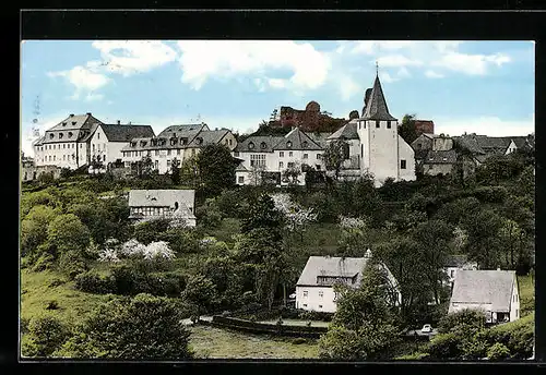 AK Kronenburg / Eifel, Eifelhaus Kronenburg und Kirche