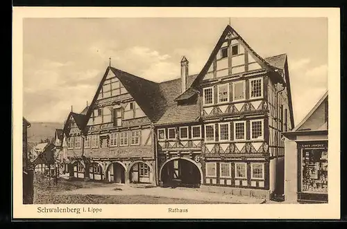 AK Schwalenberg i. Lippe, am Rathaus