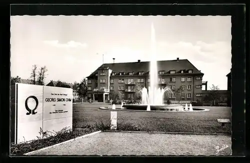 AK Erlangen, Ohm-Brunnen und Altersheim