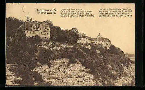 AK Dornburg a. Saale, Goethe-Schloss