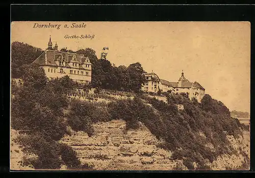 AK Dornburg a. Saale, Goethe-Schloss