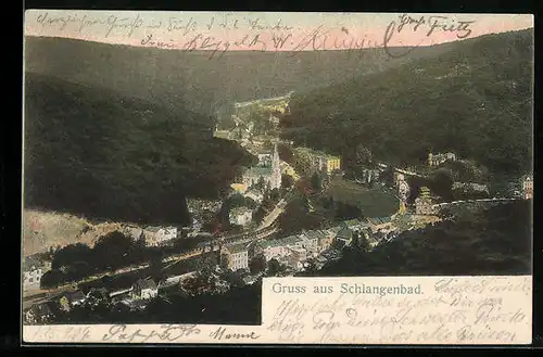 AK Schlangenbad, Ortsansicht