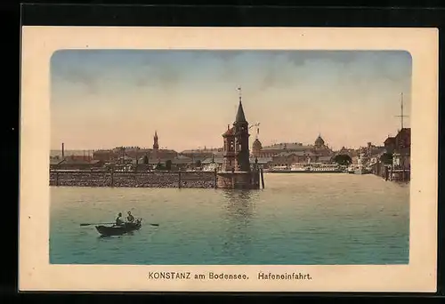 AK Konstanz am Bodensee, Hafeneinfahrt