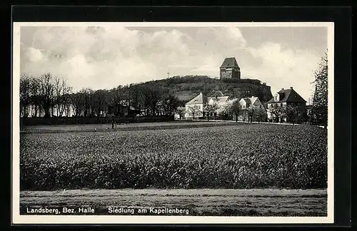 AK Landsberg, Blick zur Siedlung am Kapellenberg