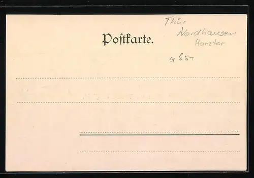 AK Neustadt b. Ilfeld, Burgfried, innere Burgruine, Neustadt vom Hohnstein