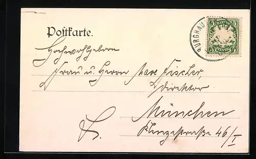 AK Raitenhaslach, Totalansicht, Gasthaus