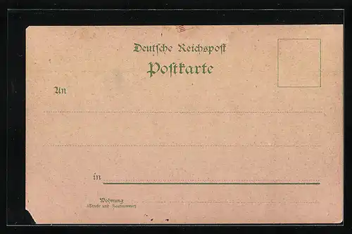 Lithographie Bad Ems, Kaiser Wilhelm Denkmal, Bäderley, Totalansicht