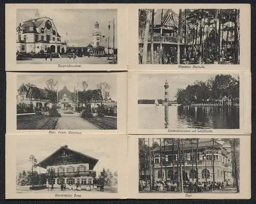 Klapp-AK Nürnberg, Bayer. Jubiläums-Landes-Ausstellung, Hauptrestaurant, Pfälz. Fränk. Weinhaus