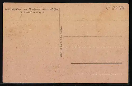 AK Geising i. Erzgeb., Genesungsheim der Ortskrankenkasse Meissen