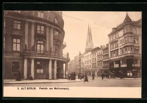 AK Berlin, Poststrasse am Molkenmarkt