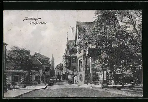 AK Meiningen, Partie in der Georgstrasse