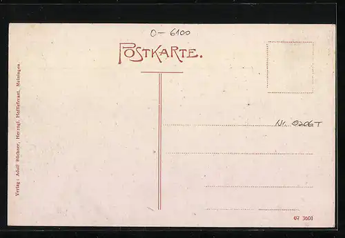 AK Meiningen, Partie in der Georgstrasse