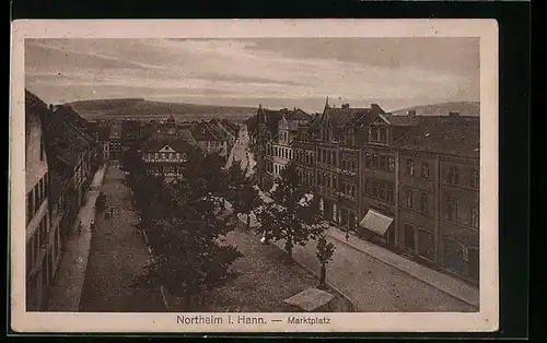 AK Northeim i. Hann., Partie am Marktplatz