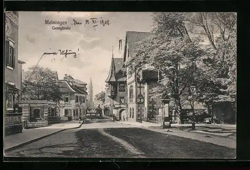 AK Meiningen, Partie in der Georgstrasse