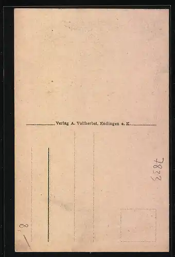 AK Endingen, an der Kirche in der Altstadt