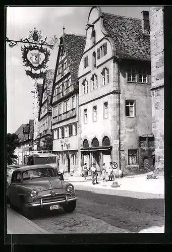 AK Rothenburg /Tauber, Textil-Kaufhaus Pohl & Co., Herrngasse 2