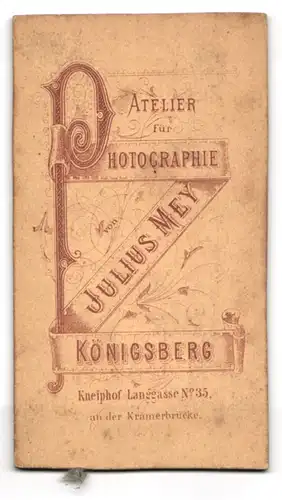 Fotografie Julius Mey, Königsberg, Langgasse 35, Junge Dame in modischer Kleidung