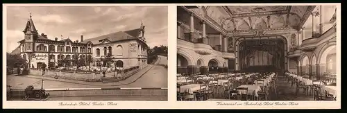 Klapp-AK Goslar a. H., Bahnhofs-Hotel, Kaisersaal im Hotel