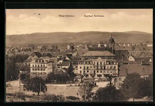 AK Rheinfelden, Ortsansicht mit Soolbad Schützen