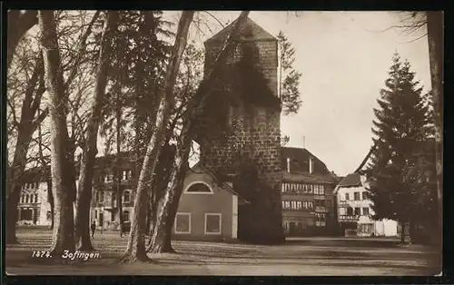 AK Zofingen, Ortspartie an einem Platz