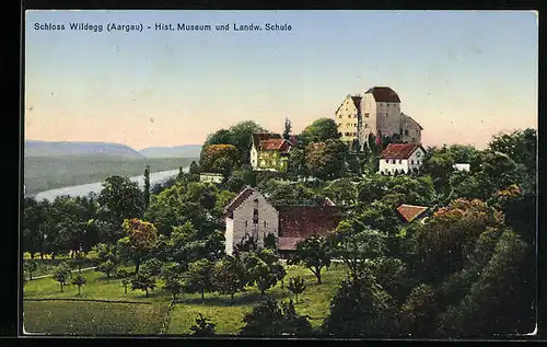 AK Wildegg, Schloss Wildegg, Historisches Museum und Landwirtschaftliche Schule
