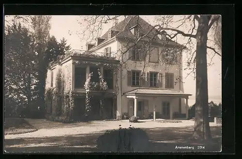 AK Arenenberg, Blick auf ein grosses Gebäude