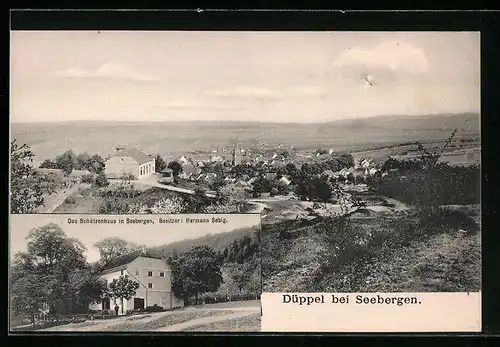 AK Düppel bei Seebergen, Restaurant Schützenhaus von Hermann Sebig
