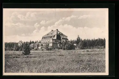 AK Georgenfeld-Zinnwald, Höhenluft-, Kur- und Wintersporthotel Lugsteinhof