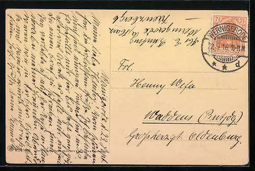 AK Wernigerode, Totalansicht mit Umland