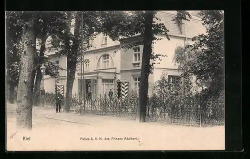 AK Kiel, Palais S.K.H. des Prinzen Adalbert