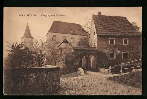 AK Rochlitz i. Sa., Eingang zum Schloss