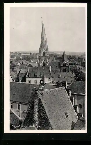 AK Mayen, Schiefer Kirchturm