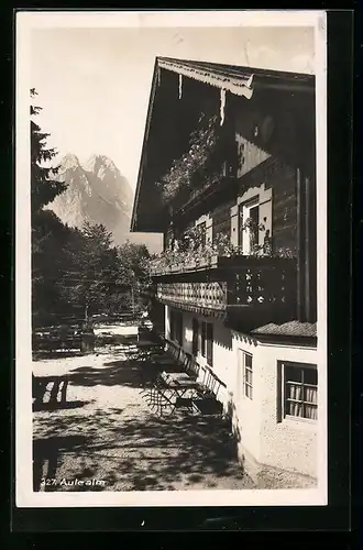 AK Garmisch, Gasthaus Aule Alm