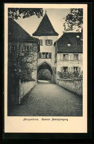 AK Mergentheim, unterer Schlosseingang