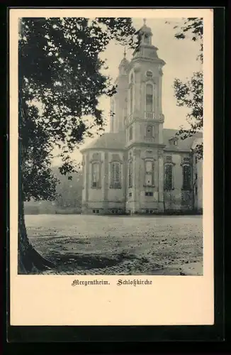 AK Mergentheim, Schlosskirche am Feld