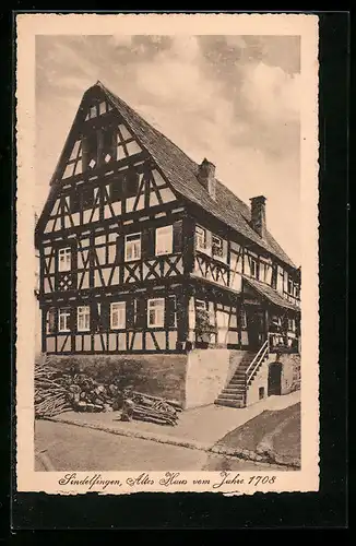 AK Sindelfingen, Altes Haus vom Jahre 1708