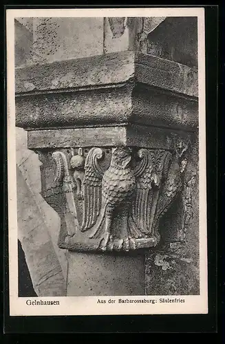 AK Gelnhausen, Säulenfries aus der Barbarossaburg