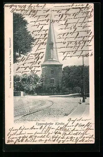 AK Eppendorf, Ortspartie bei der Kirche