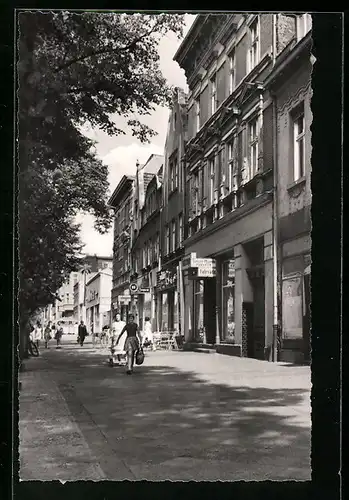AK Wittenberge, Partie an der Bahnstrasse