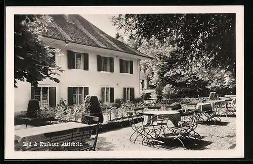AK Attisholz, Bad und Kurhaus Attisholz mit Terrasse