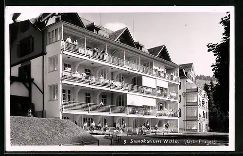 AK Wald, Sanatorium, Ost-Flügel