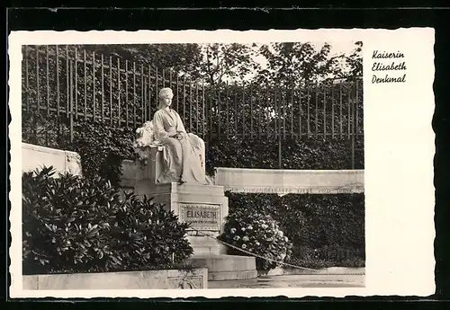 AK Wien, Denkmal der Kaiserin Elisabeth (Sissi) von Österreich